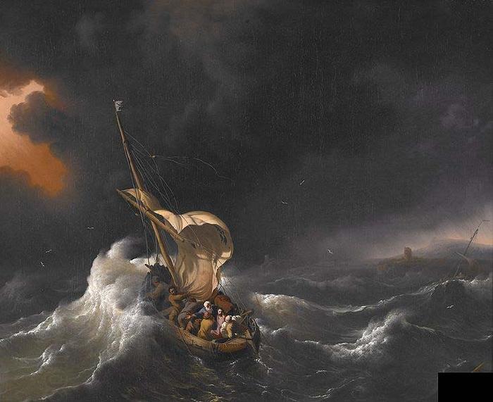 Ludolf Backhuysen Christ in the Storm on the Sea of Galilee China oil painting art